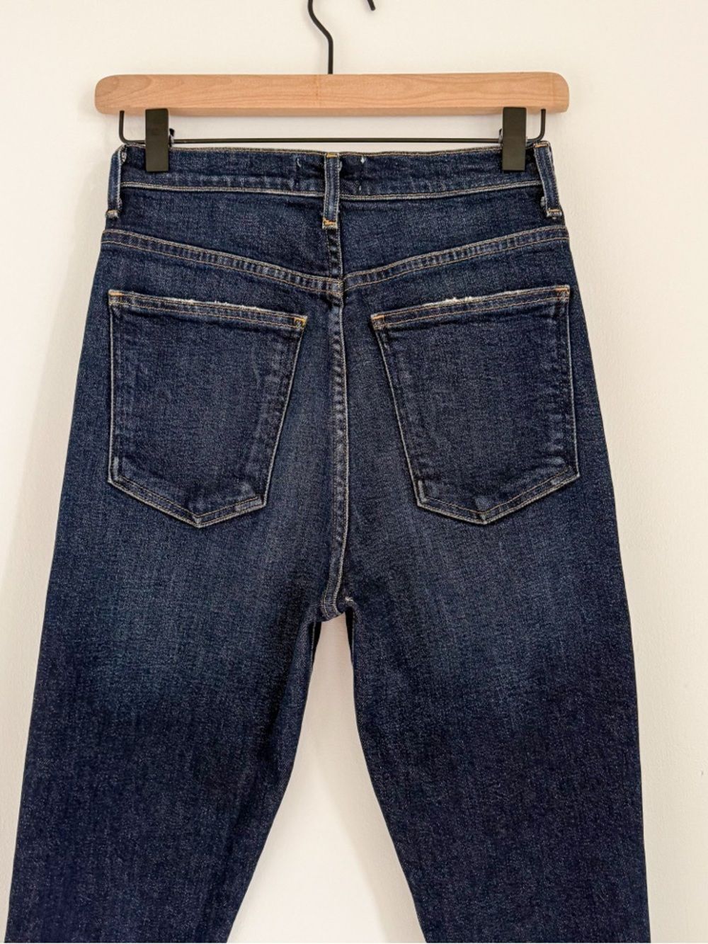 AGOLDE Pinch Waist High Rise Skinny Jeans Size 25 Dark Wash - Picture 6 of 9